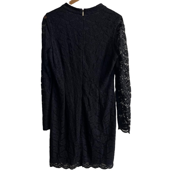 Karl Lagerfield Black Lace Long Sleeve Dress - Picture 7 of 7